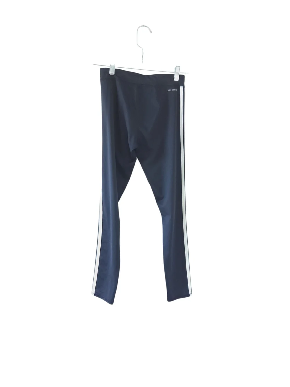 Adidas Kids Girl Black Track Leggings with White Side Stripes Large Size 14 KIDS